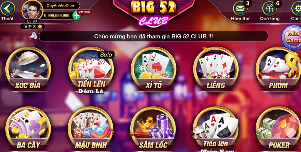 Tải Big52 Club - Game đánh bài online thế hệ mới 1