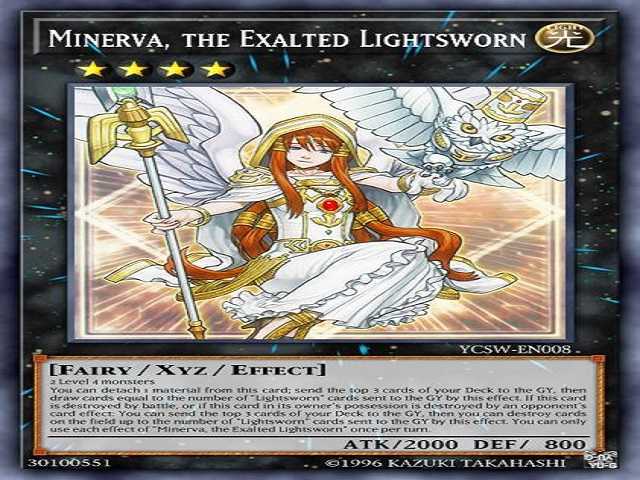 Minerva, the Exalted Lightsworn nhung la bai yugioh hiem nhat the gioi