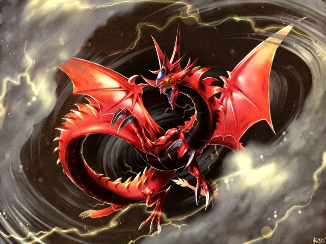 Slifer the Sky Dragon nam trong 3 vi than trong bai yugioh