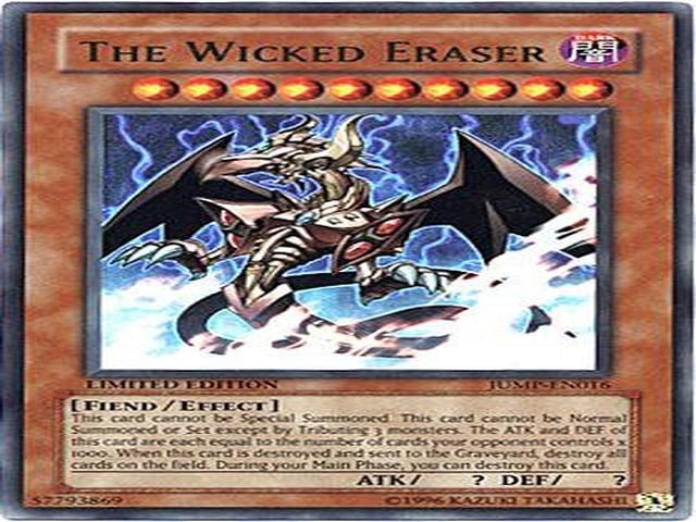 Lá bài The Wicked Eraser được tạo ra để khắc chế Thần Bầu trời Osiris