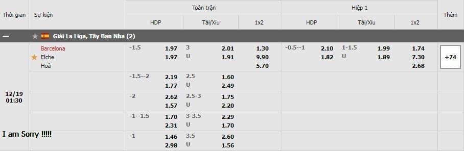 Soi kèo Barcelona vs Elche, 19/12/2021 - La Liga 11