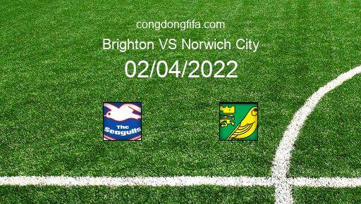 Soi kèo Brighton vs Norwich City, 21h00 02/04/2022 – PREMIER LEAGUE - ANH 21-22 1